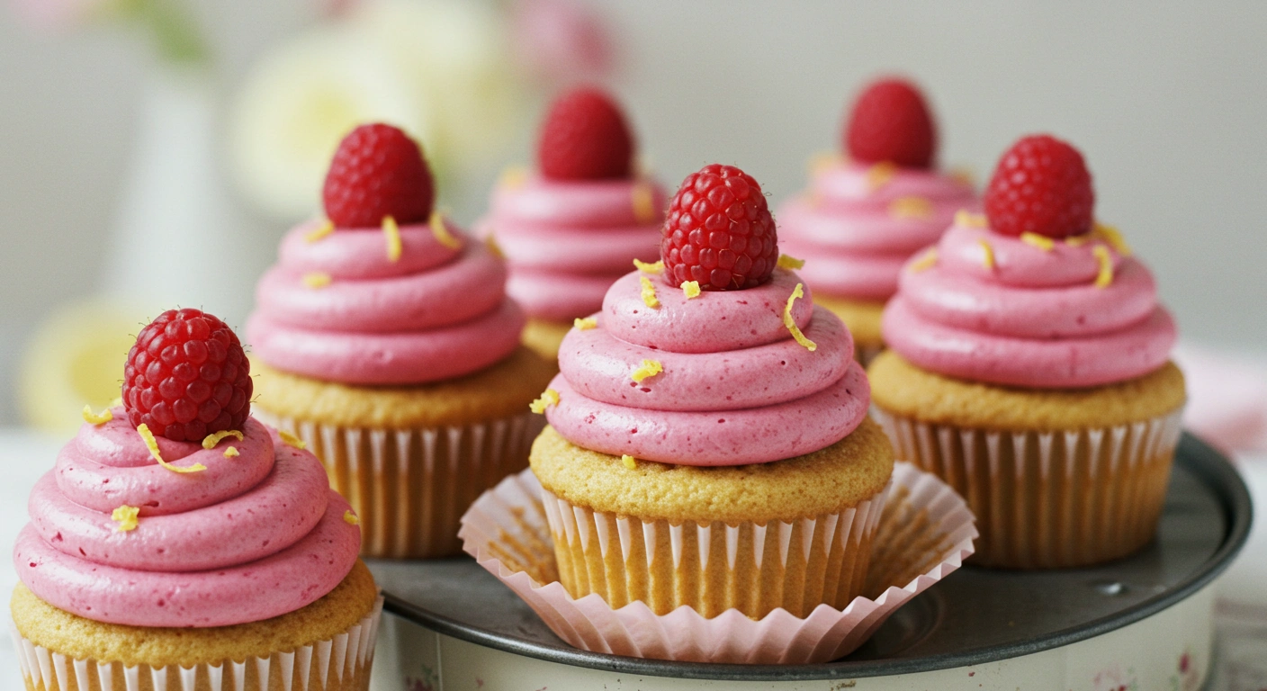 Raspberry Lemon Heaven Cupcakes - tertiary view